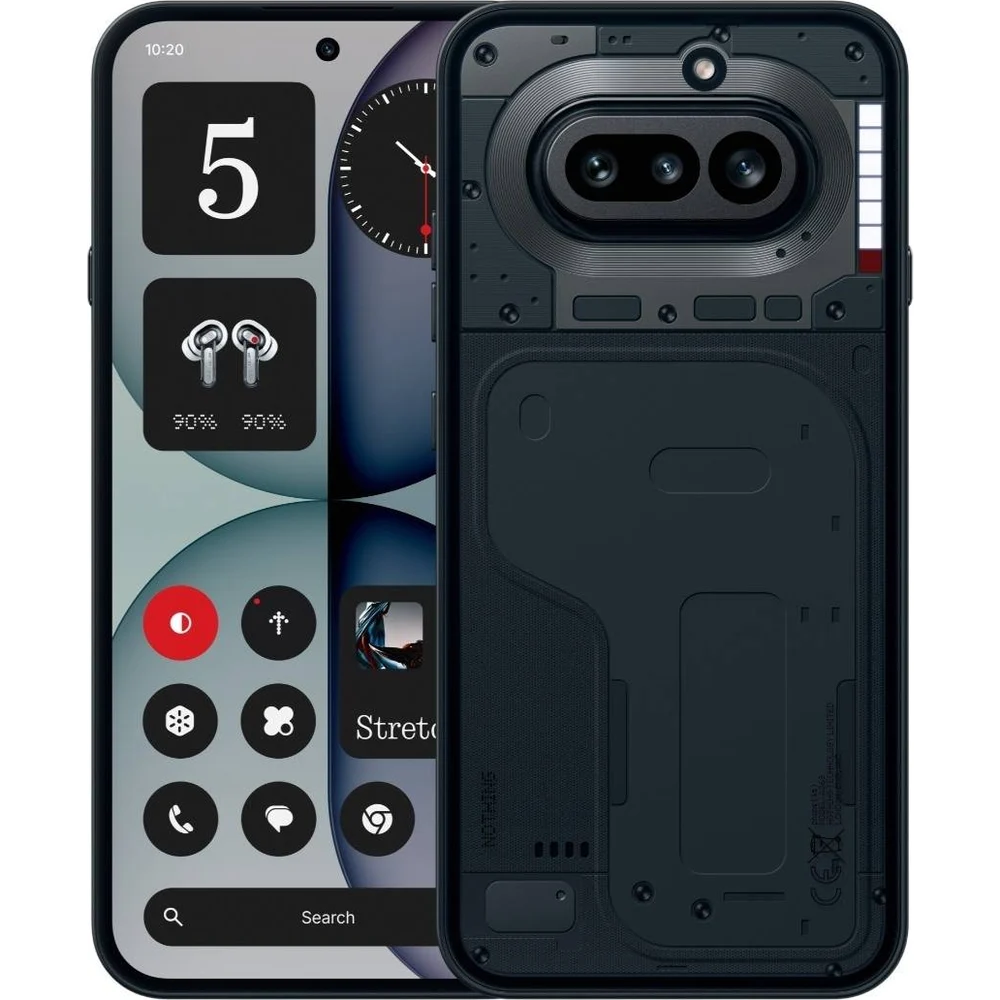 Nothing Phone (4a) 128GB/8GB - Black på en neutral baggrund.